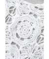 A stylish layered item: knitted lace vest