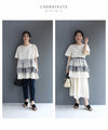 Three-tiered ruffled hem pullover top