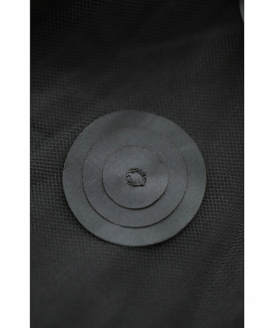 【セール商品返品交換不可】（S~3L対応）（黒）ドットが浮かぶシャツミディアムワンピース