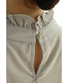 A rose blouse top with an antique feel