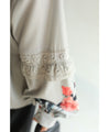A rose blouse top with an antique feel