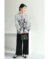 A rose blouse top with an antique feel
