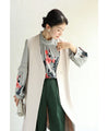 A rose blouse top with an antique feel