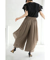 【セール商品返品交換不可】ふわり風を纏う重なるベールワイドパンツ