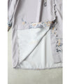 Weeping flower ribbon neck blouse top