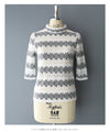 Stretchable border lace cut-and-sew top