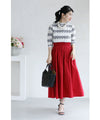 Stretchable border lace cut-and-sew top