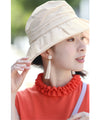 【アウトレット返品交換不可】シャカシャカ素材の大人のエレガントハット
